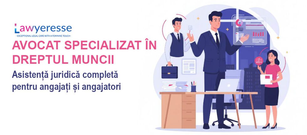 Avocat specializat în dreptul muncii București oferind consultanță juridică angajaților și angajatorilor