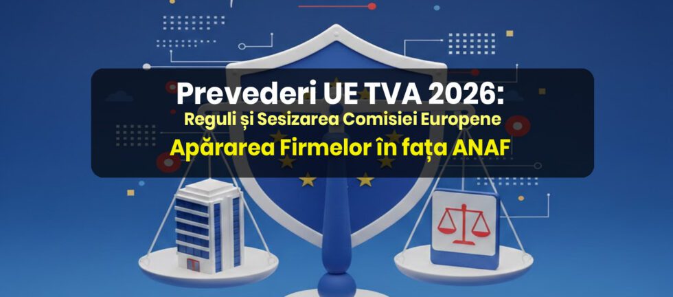 Infografic Lawyeresse reprezentând balanța justiției și scutul Uniunii Europene pentru protecția fiscală a firmelor împotriva inactivării codului TVA.